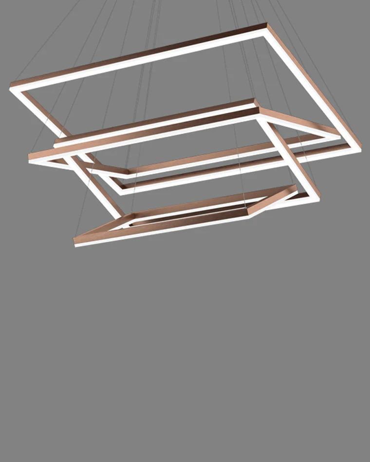 WOMO Tiered Rectangular LED Chandelier-WM2120 - Image 27