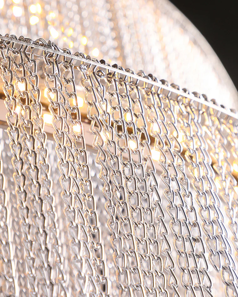 WOMO Spiral Tassel Foyer Chandelier-WM2067 - Image 11