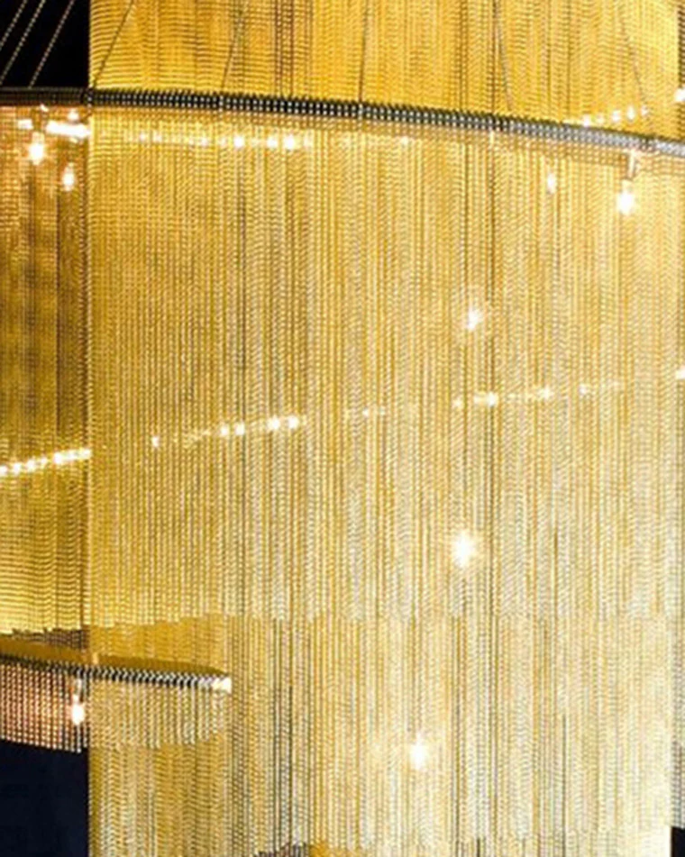 WOMO Spiral Tassel Foyer Chandelier-WM2067 - Image 18