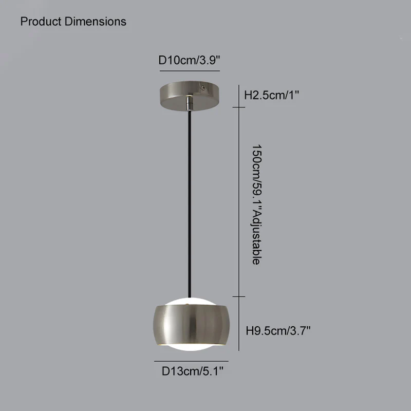 WOMO Small Drum Pendant Light-WM2032 - Image 27