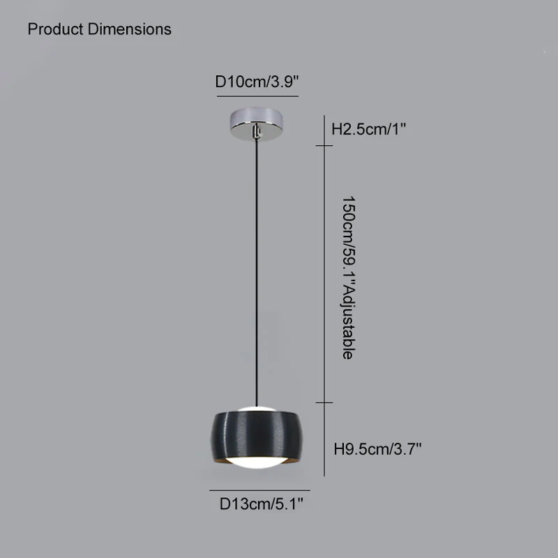 WOMO Small Drum Pendant Light-WM2032 - Image 29