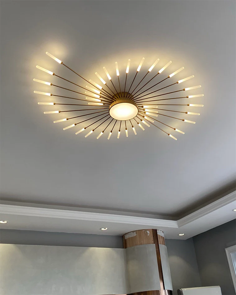 WOMO Firework Sunburst Flush Mount Ceiling Light-WM1001 - Image 11