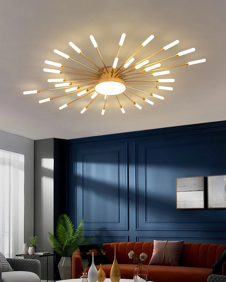 WOMO Firework Sunburst Flush Mount Ceiling Light-WM1001 - Image 5