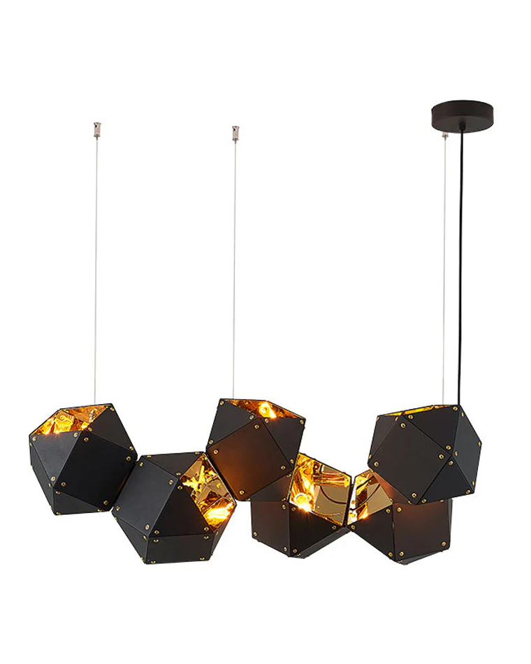 WOMO Long Steel Sculptural Chandelier-WM2076 - Image 24