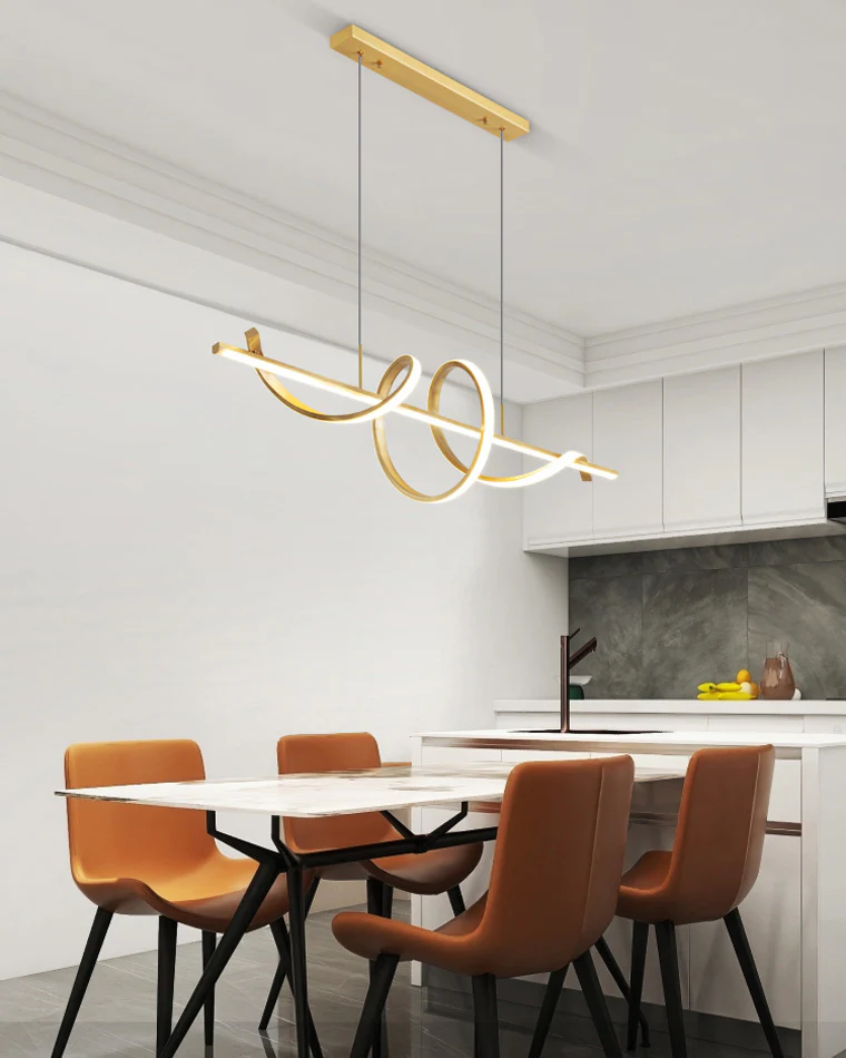 WOMO Spiral Led Kitchen Pendant Light-WM2129 - Image 10