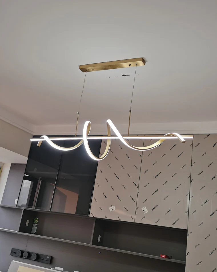 WOMO Spiral Led Kitchen Pendant Light-WM2129 - Image 16