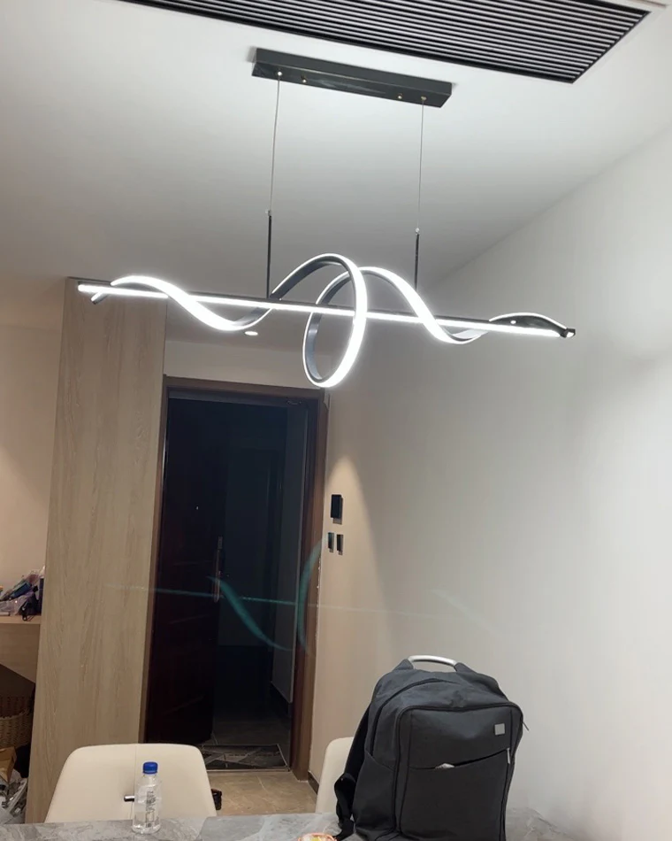 WOMO Spiral Led Kitchen Pendant Light-WM2129 - Image 17