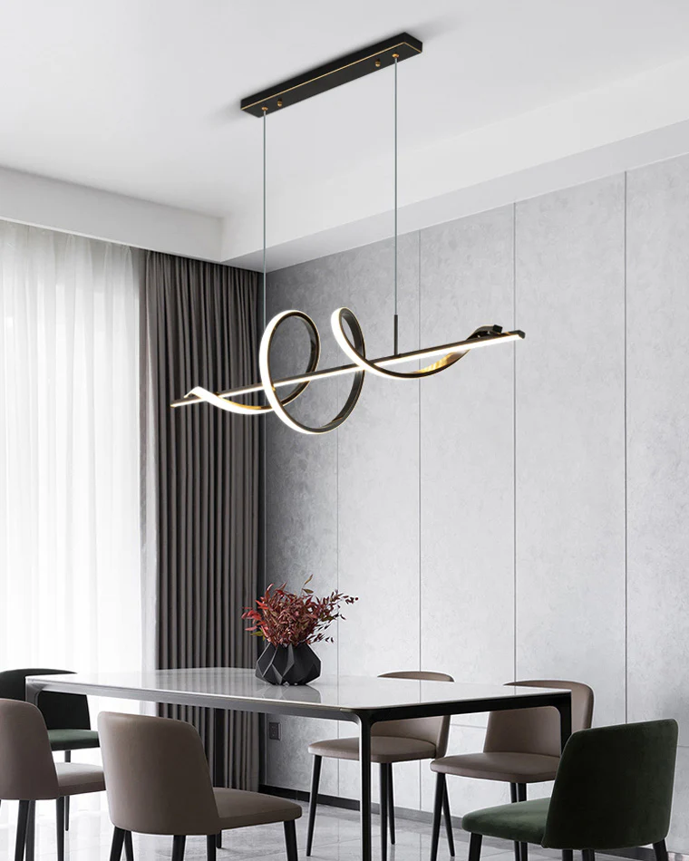 WOMO Spiral Led Kitchen Pendant Light-WM2129 - Image 9