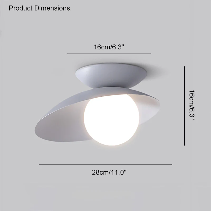 WOMO Frosted Glass Globe Asymmetrical Ceiling Light-WM1021 - Image 15