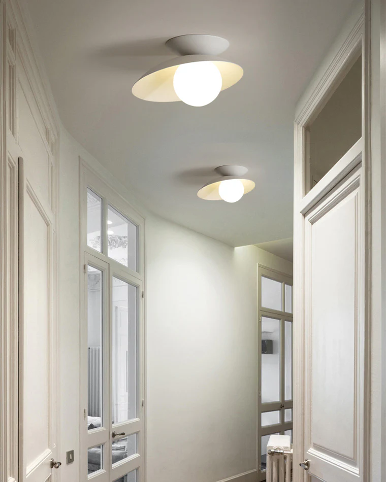 WOMO Frosted Glass Globe Asymmetrical Ceiling Light-WM1021 - Image 5
