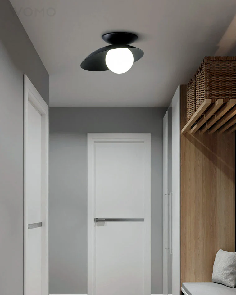 WOMO Frosted Glass Globe Asymmetrical Ceiling Light-WM1021 - Image 6