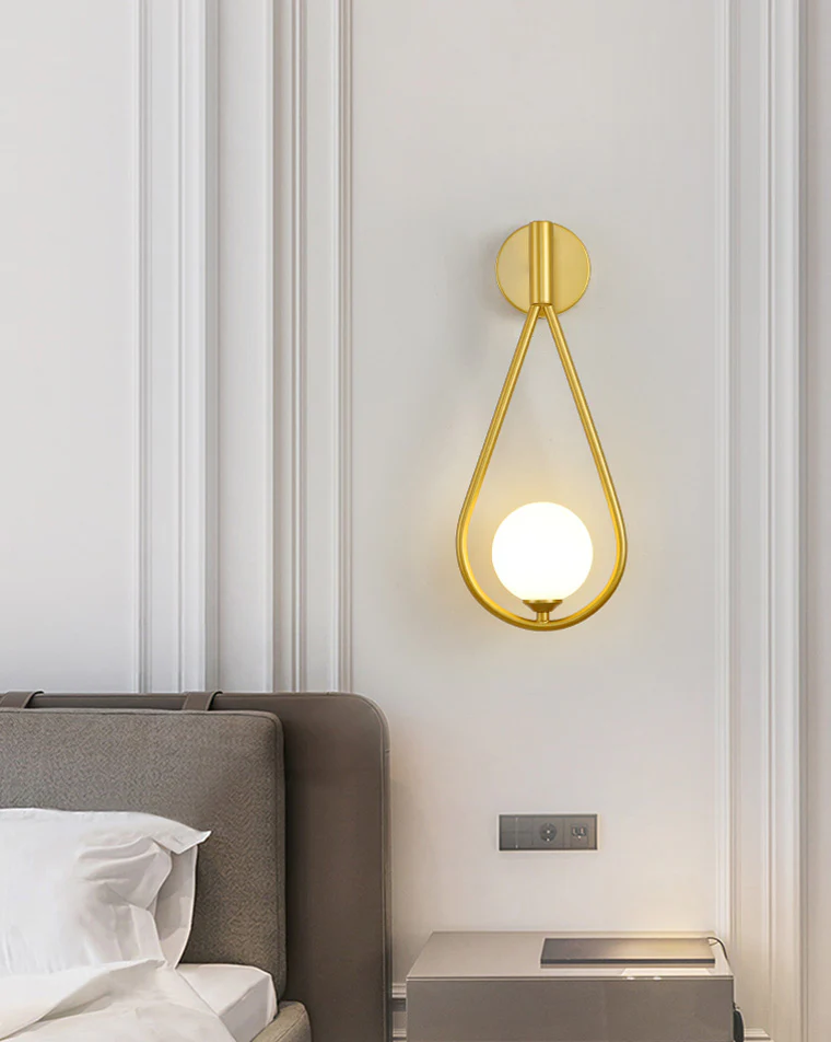 WOMO Glass Globe Tear Drop Wall Sconce-WM6022 - Image 10