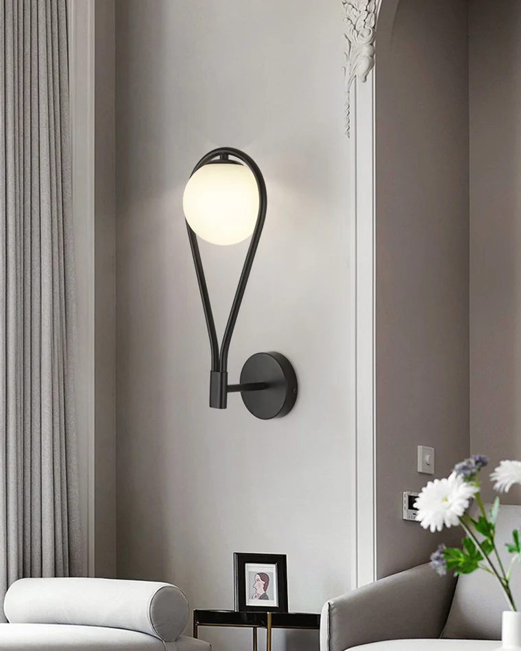 WOMO Glass Globe Tear Drop Wall Sconce-WM6022 - Image 11