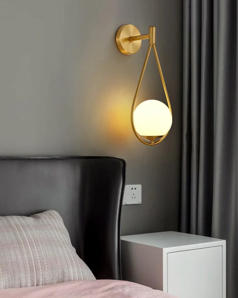 WOMO Glass Globe Tear Drop Wall Sconce-WM6022 - Image 17
