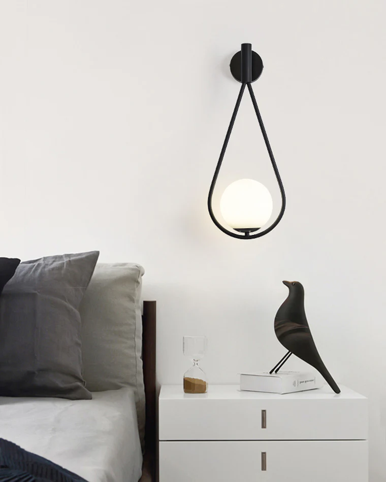 WOMO Glass Globe Tear Drop Wall Sconce-WM6022 - Image 20