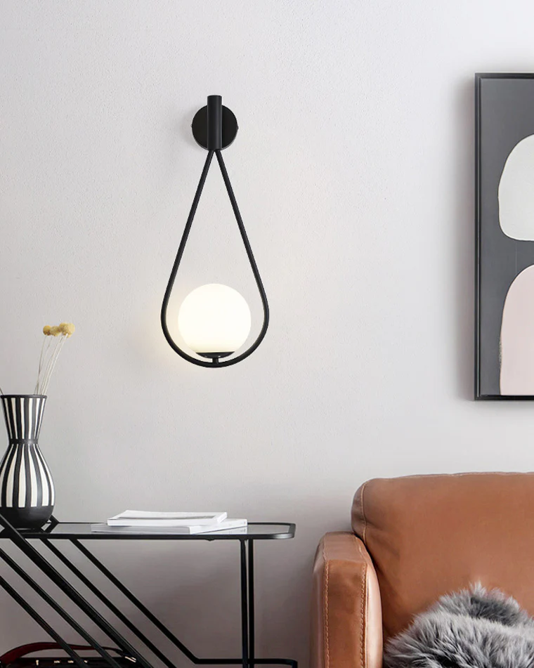 WOMO Glass Globe Tear Drop Wall Sconce-WM6022 - Image 21