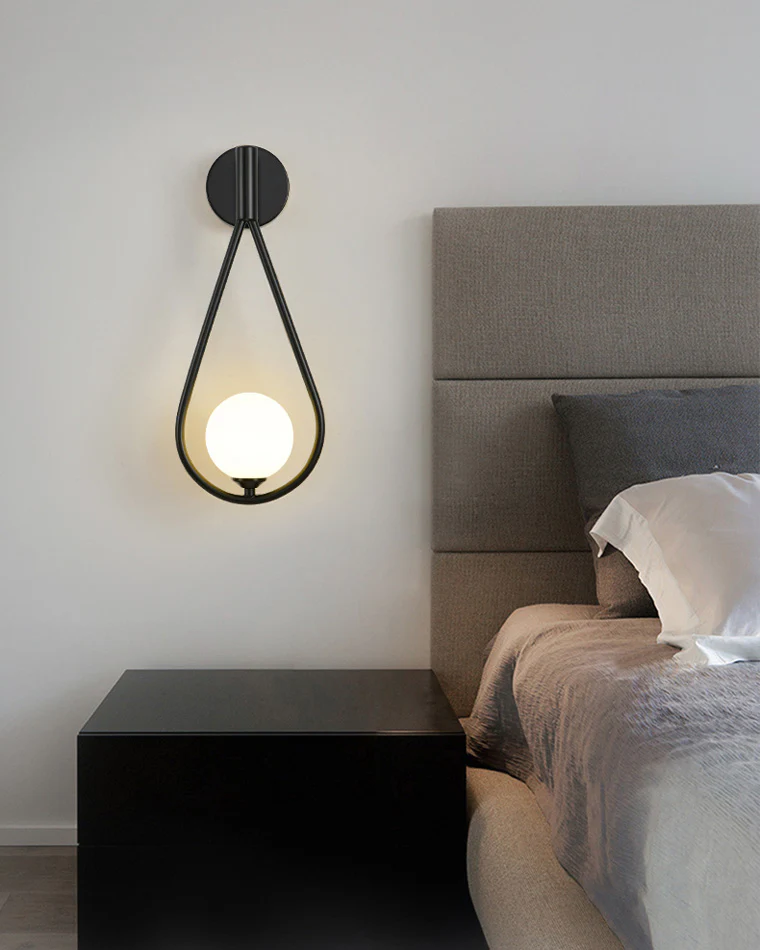 WOMO Glass Globe Tear Drop Wall Sconce-WM6022 - Image 9