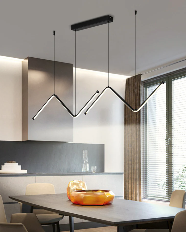 WOMO ZigZag LED Kitchen Pendant Light-WM2154 - Image 18