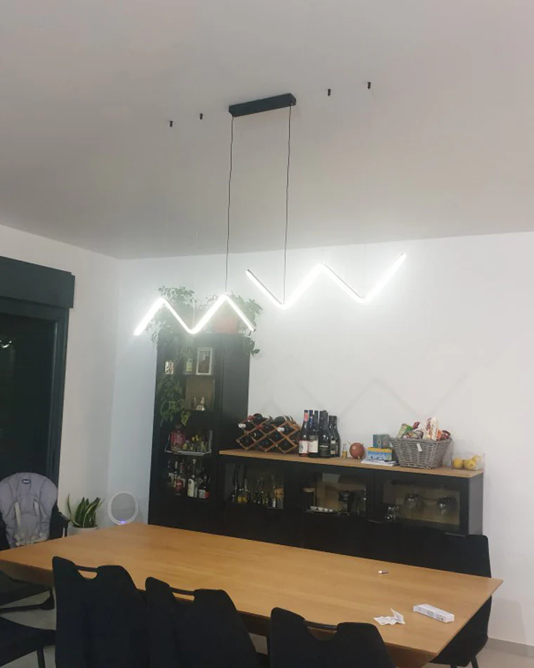WOMO ZigZag LED Kitchen Pendant Light-WM2154 - Image 22
