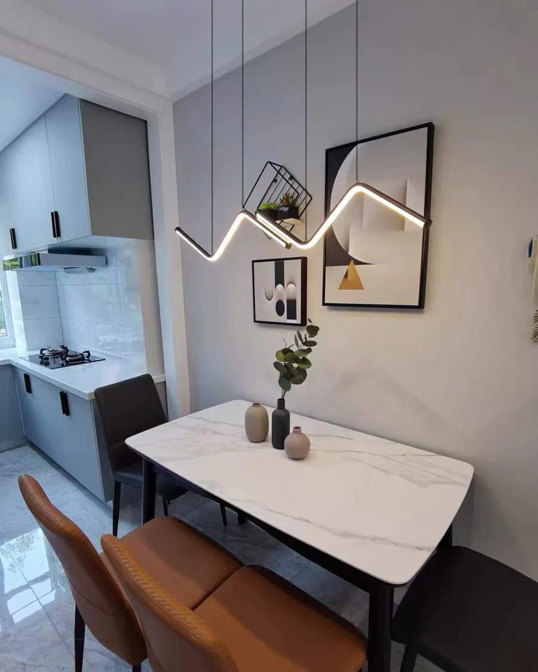 WOMO ZigZag LED Kitchen Pendant Light-WM2154 - Image 25
