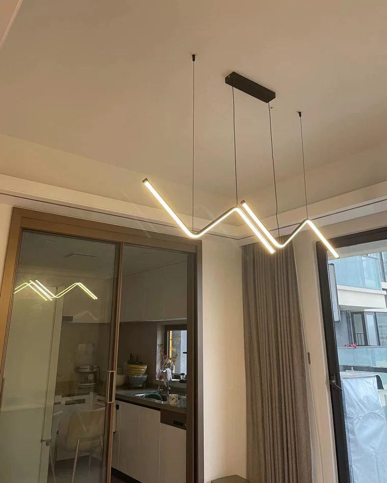 WOMO ZigZag LED Kitchen Pendant Light-WM2154 - Image 26