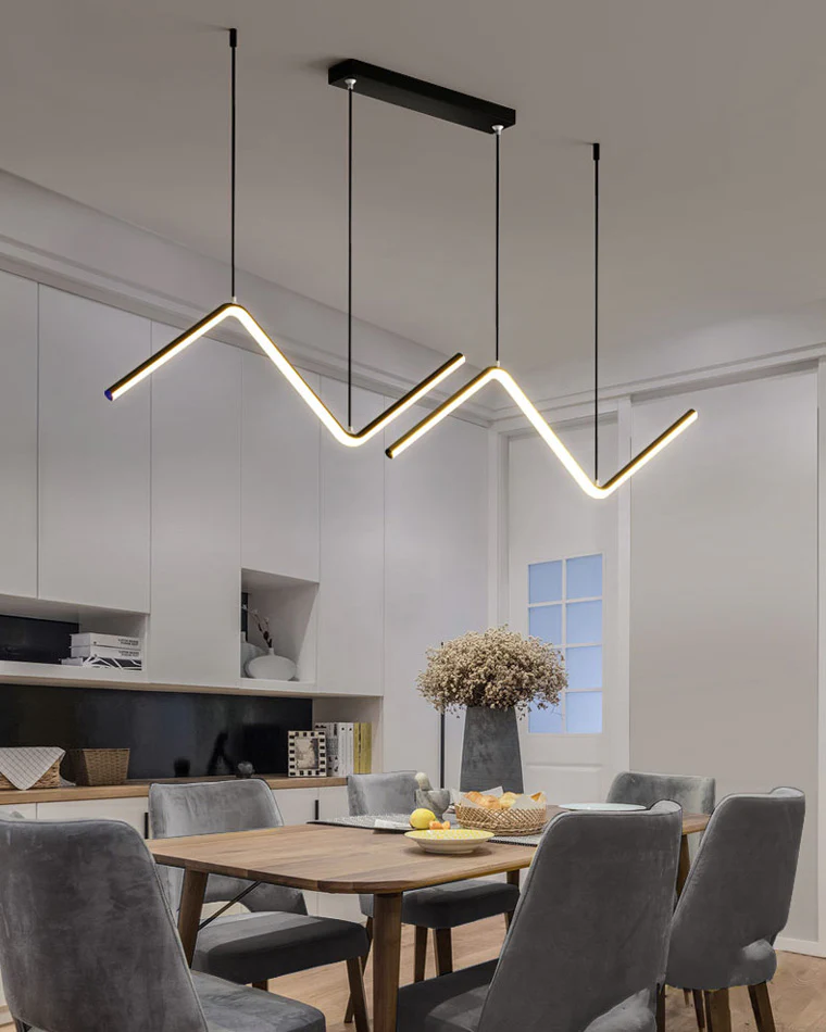 WOMO ZigZag LED Kitchen Pendant Light-WM2154 - Image 3