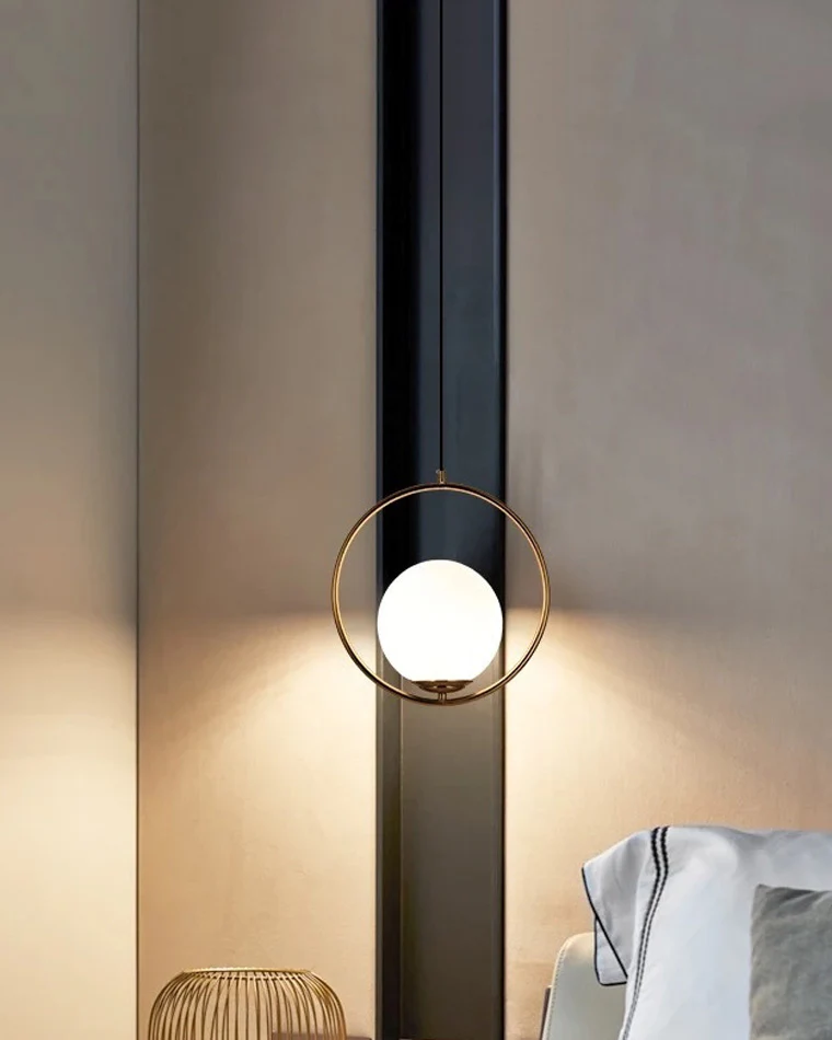 WOMO Glass Globe Pendant Light-WM2097 - Image 10