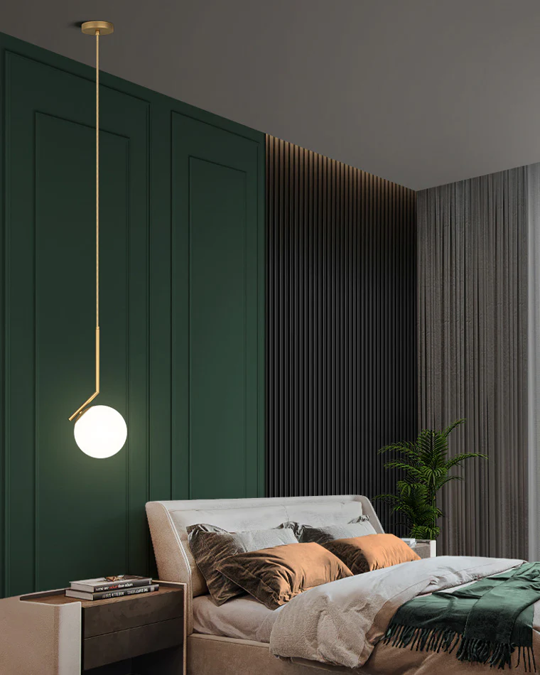WOMO Glass Globe Pendant Light-WM2097 - Image 21
