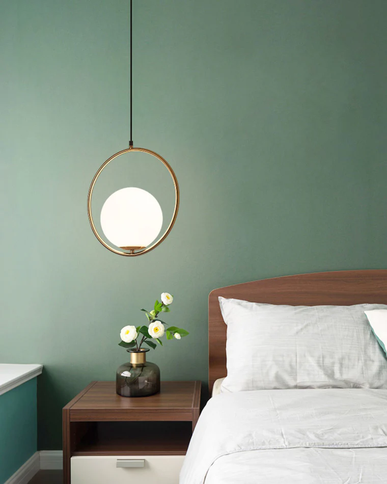 WOMO Glass Globe Pendant Light-WM2097 - Image 23