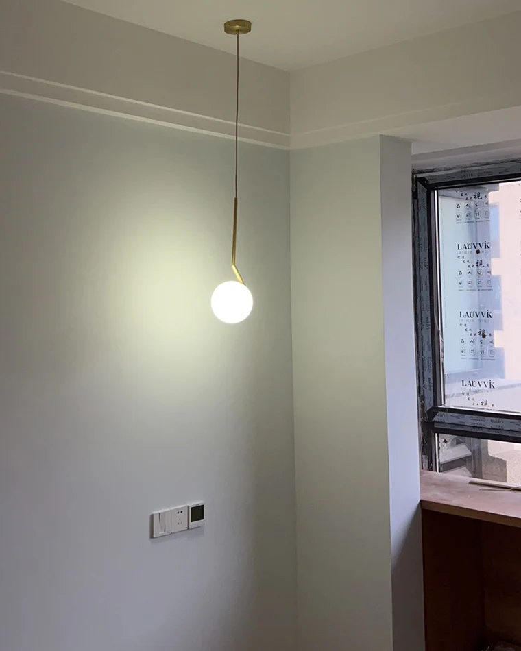 WOMO Glass Globe Pendant Light-WM2097 - Image 25