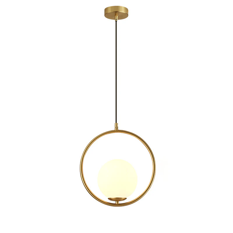 WOMO Glass Globe Pendant Light-WM2097 - Image 28