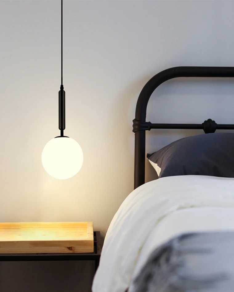 WOMO Glass Globe Pendant Light-WM2097 - Image 9