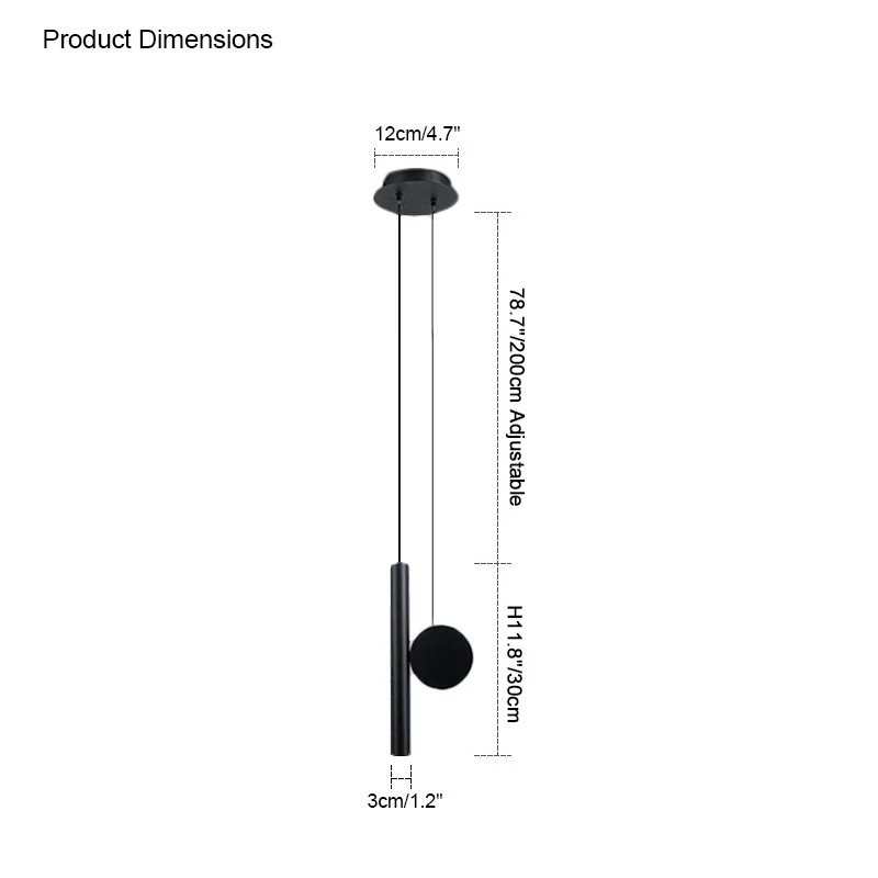 WOMO Adjustable Tube Pendant Light-WM2078 - Image 20