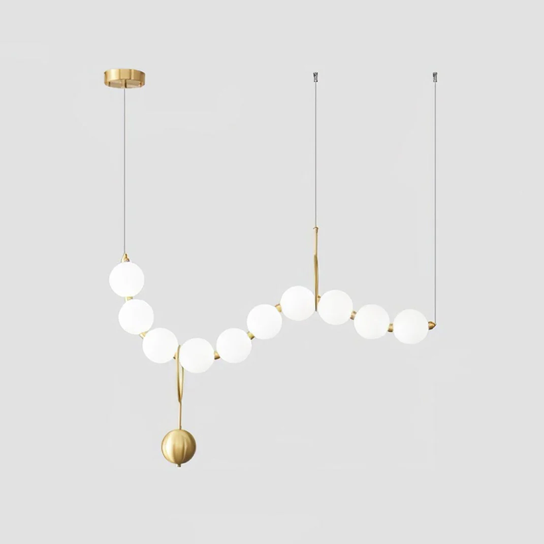 WOMO String Pearl Chandelier-WM2102 - Image 30