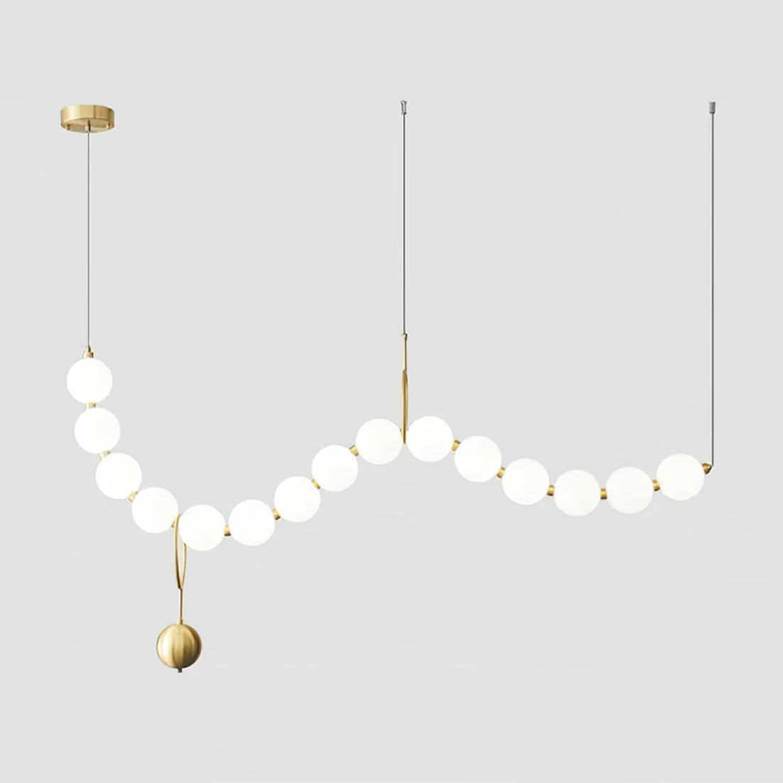 WOMO String Pearl Chandelier-WM2102 - Image 33