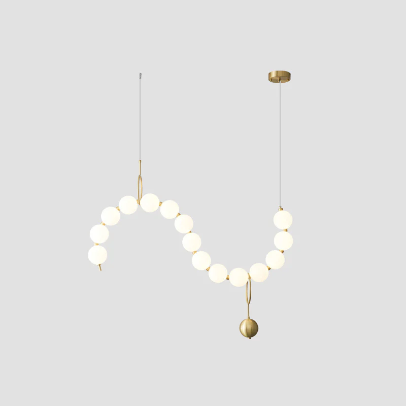 WOMO String Pearl Chandelier-WM2102 - Image 41