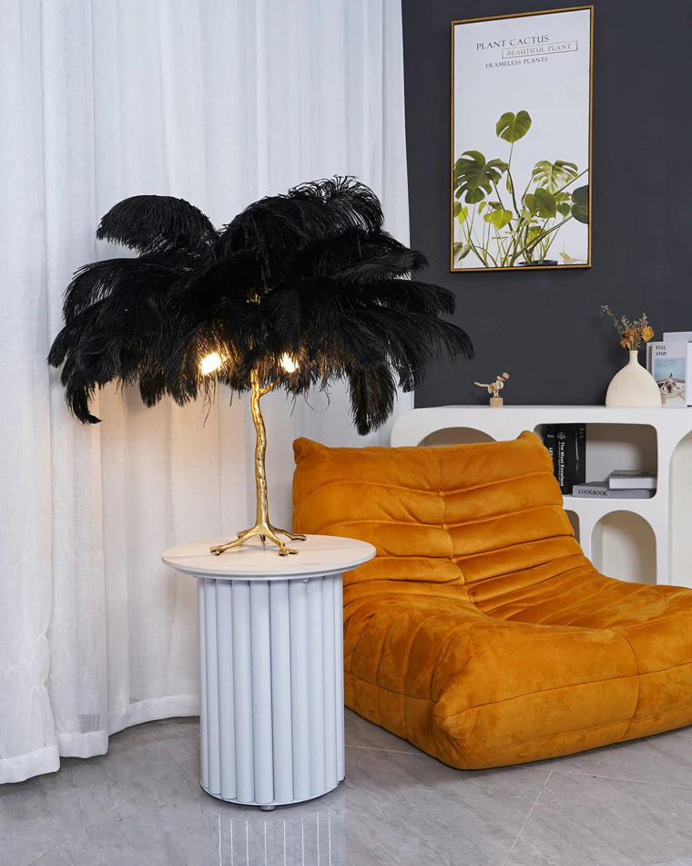 WOMO Feather Palm Tree Table Lamp-WM8016 - Image 11