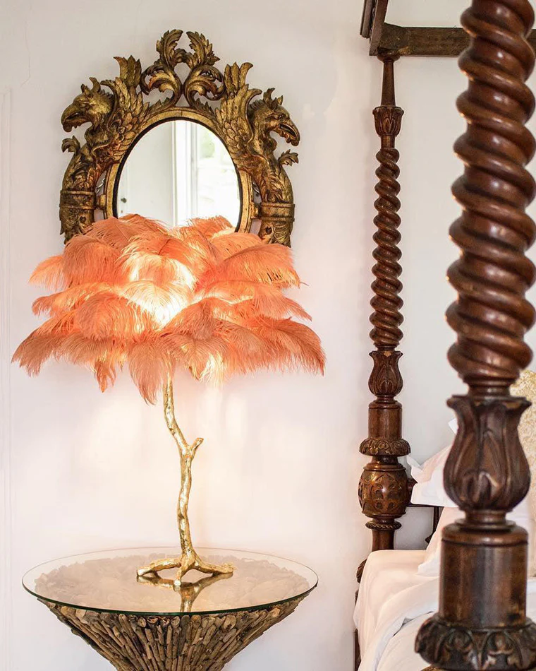 WOMO Feather Palm Tree Table Lamp-WM8016 - Image 13