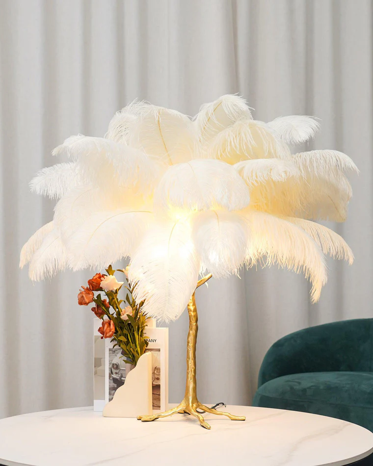 WOMO Feather Palm Tree Table Lamp-WM8016 - Image 17