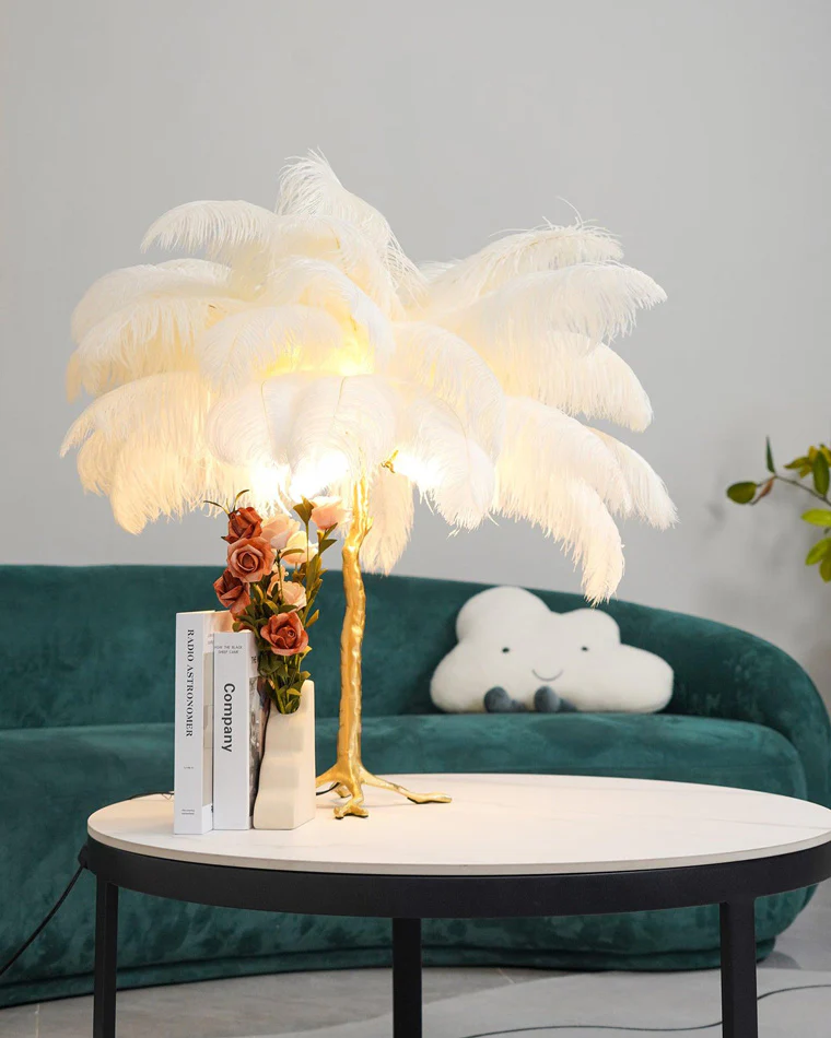 WOMO Feather Palm Tree Table Lamp-WM8016 - Image 19