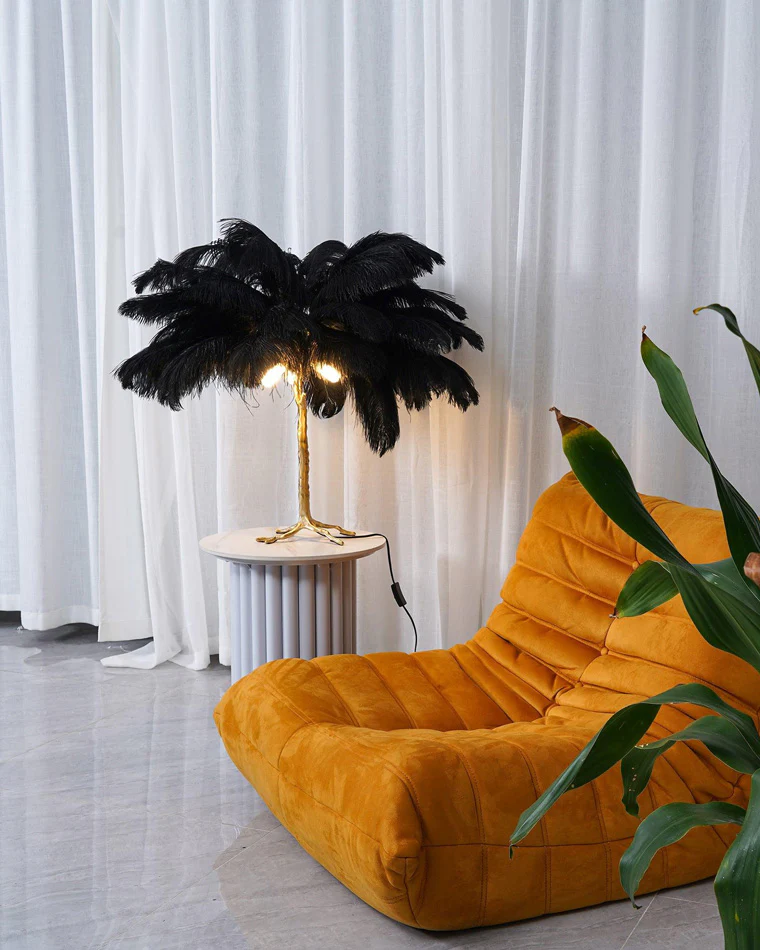 WOMO Feather Palm Tree Table Lamp-WM8016 - Image 20