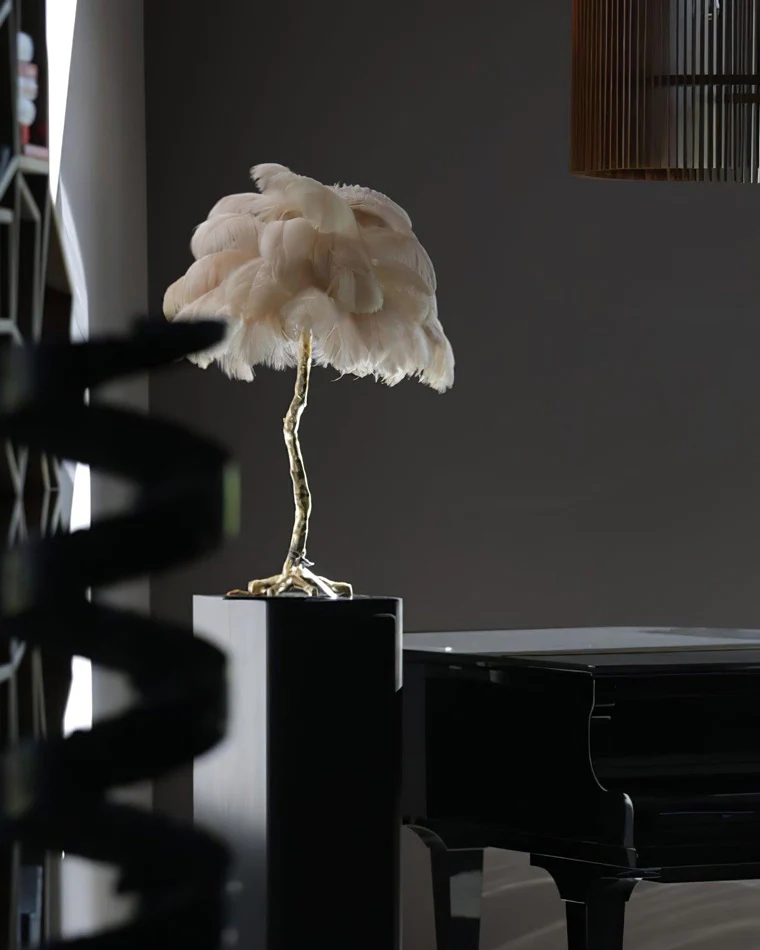 WOMO Feather Palm Tree Table Lamp-WM8016 - Image 38