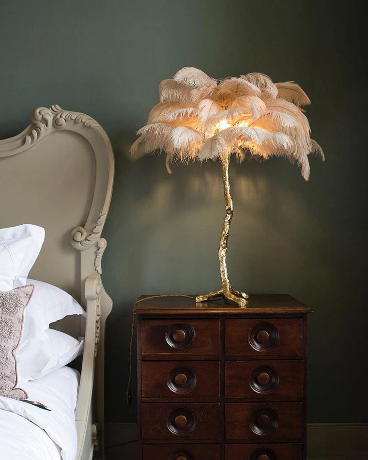 WOMO Feather Palm Tree Table Lamp-WM8016 - Image 4