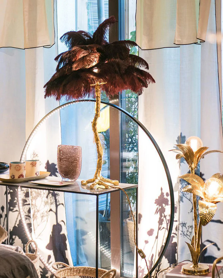 WOMO Feather Palm Tree Table Lamp-WM8016 - Image 40