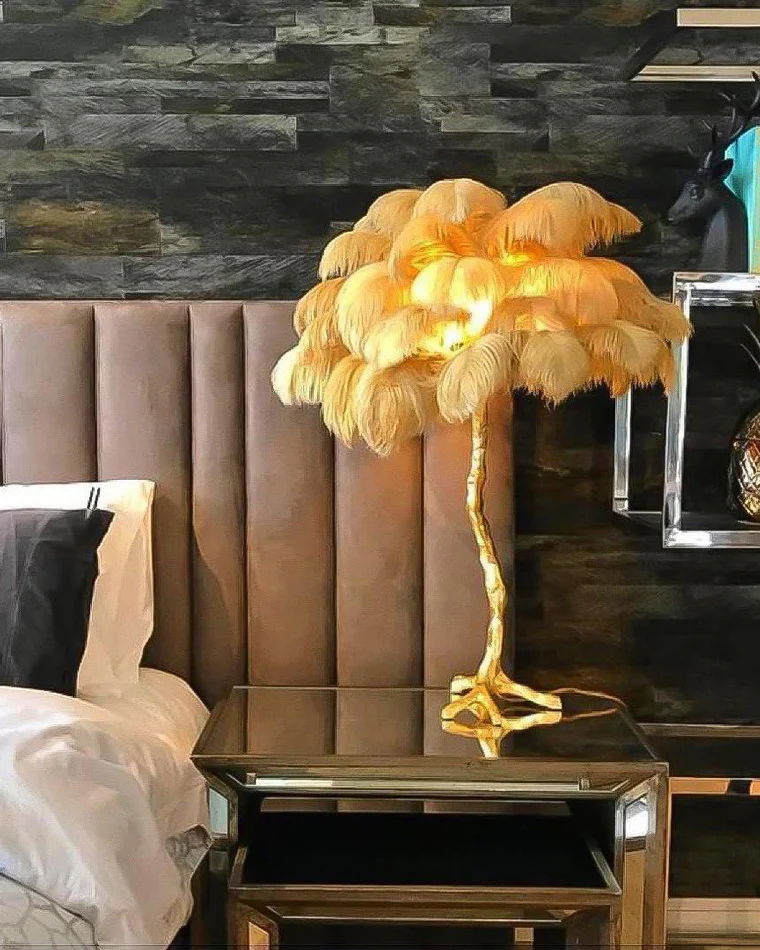 WOMO Feather Palm Tree Table Lamp-WM8016 - Image 43