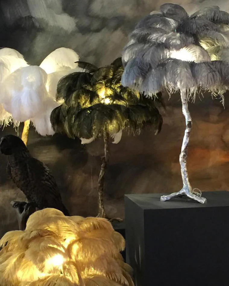 WOMO Feather Palm Tree Table Lamp-WM8016 - Image 44