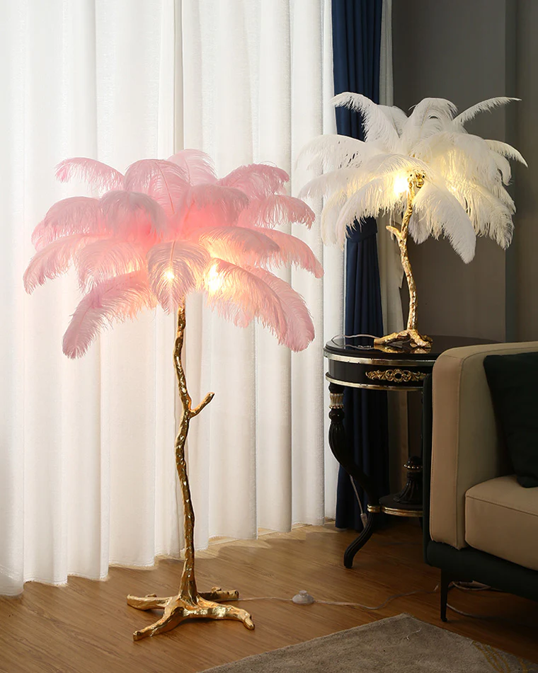 WOMO Feather Palm Tree Table Lamp-WM8016 - Image 45