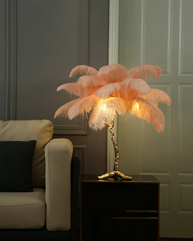 WOMO Feather Palm Tree Table Lamp-WM8016 - Image 46