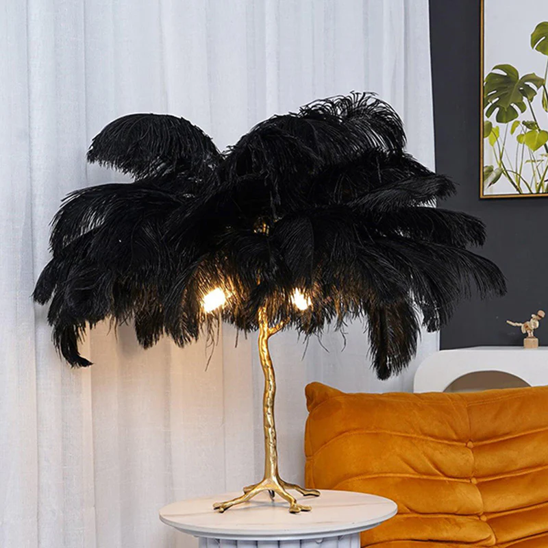 WOMO Feather Palm Tree Table Lamp-WM8016 - Image 49