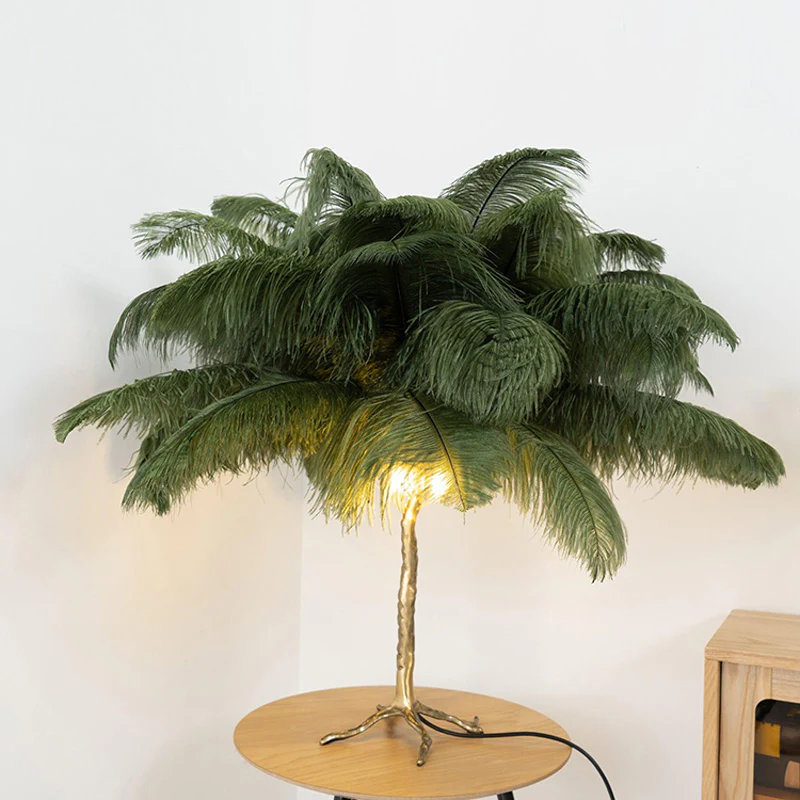 WOMO Feather Palm Tree Table Lamp-WM8016 - Image 51